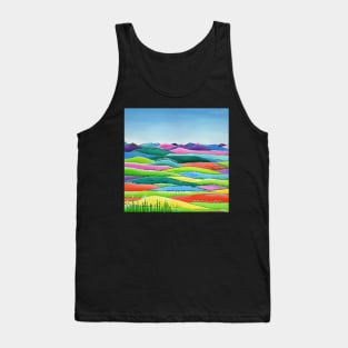 Pastel Hills - Abstract, colorful landscape Tank Top